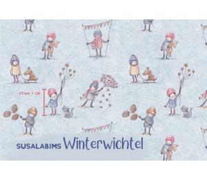 Bio Jersey Lillestoff - Winter Wichtel susalabim